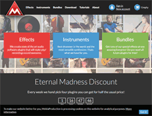 Tablet Screenshot of meldaproduction.com